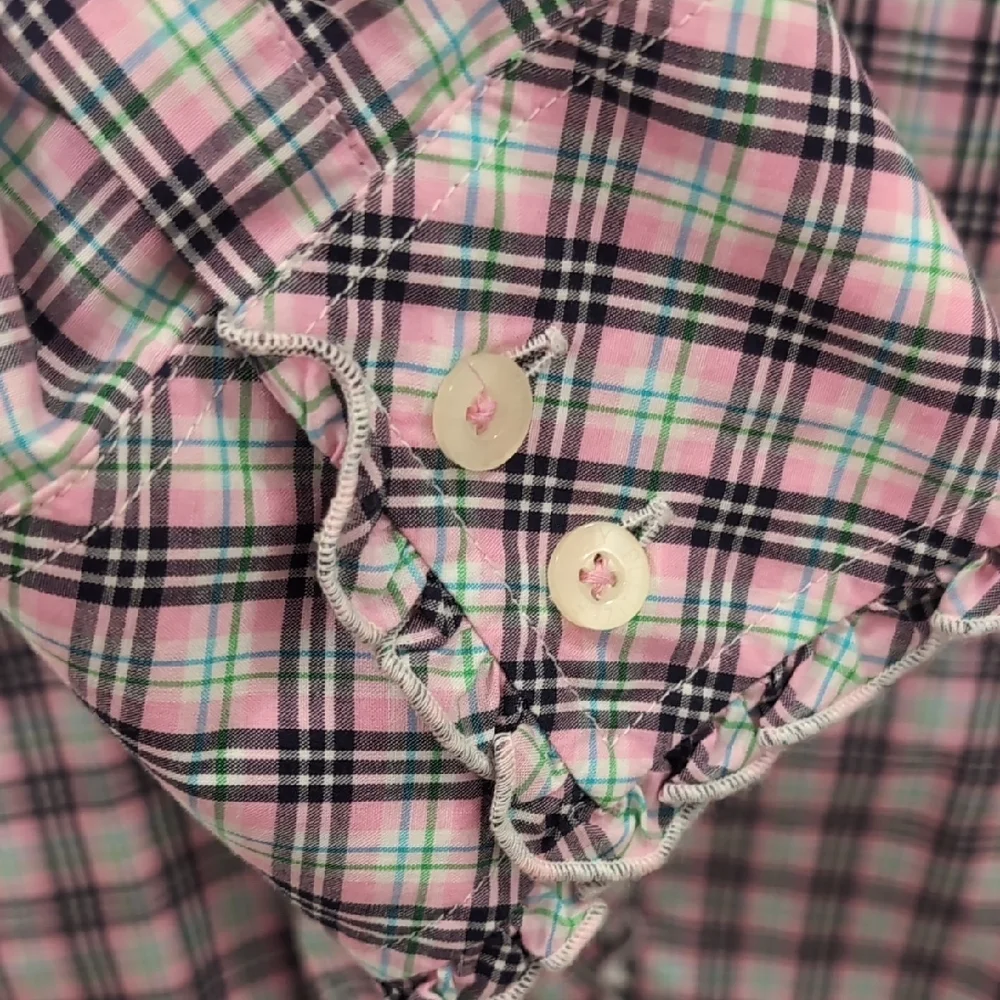 Lilly Pulitzer Womens Pink Ruffled Prairie Blouse Size 6 - Picture 4 of 8